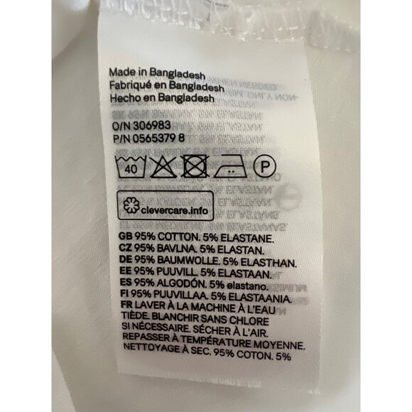 H&M Womens XS White Basic Tank Top - Picture 4 of 4